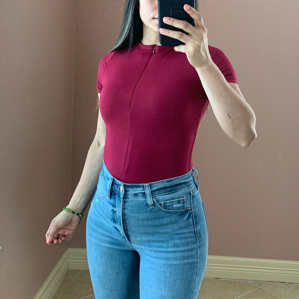 DENISE Bodysuit- burgundy - Picture 2 of 3